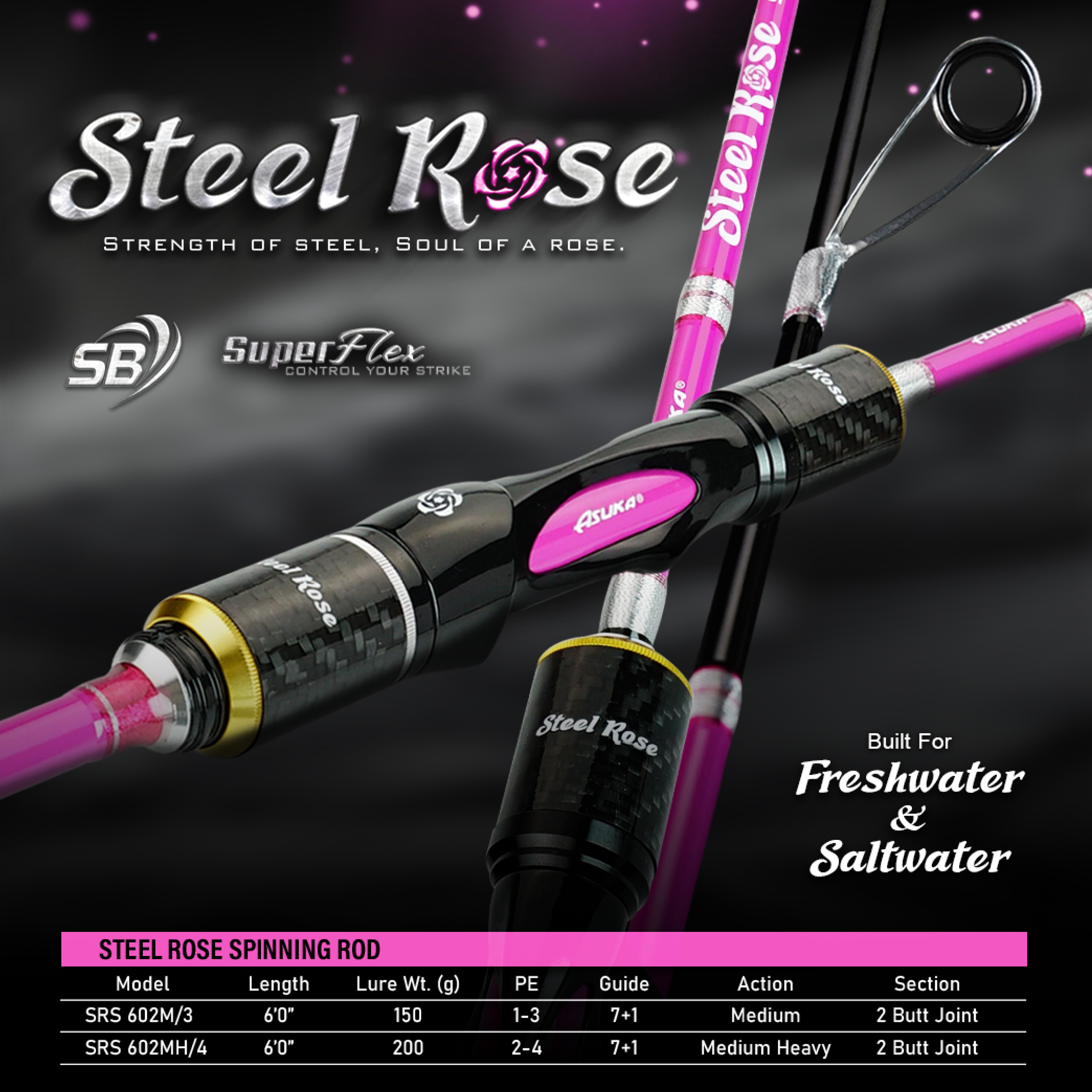 Asuka Fishing  | Asuka Steel Rose SB