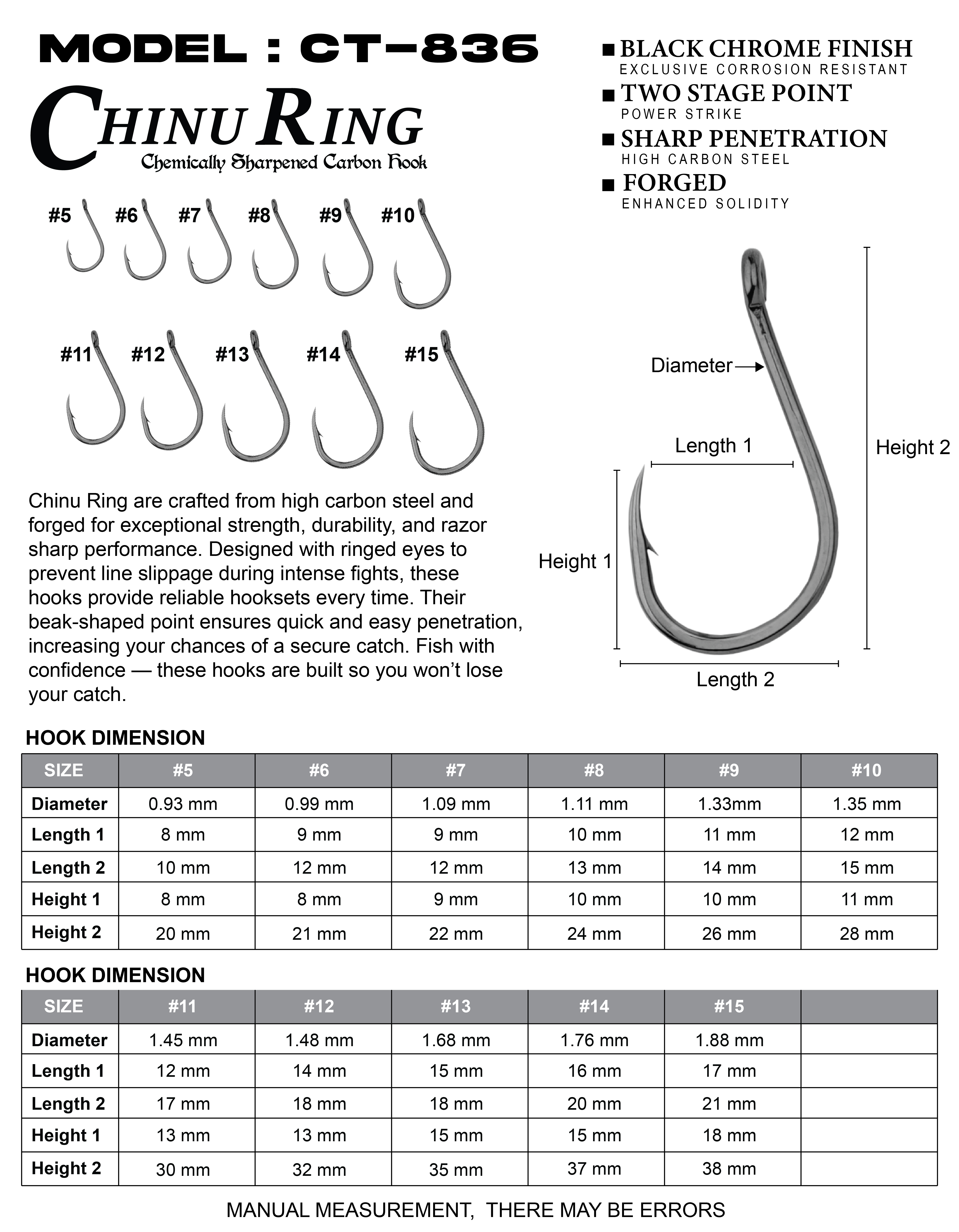 Asuka Chinu Ring Cutting Hook CT836 | Asuka 