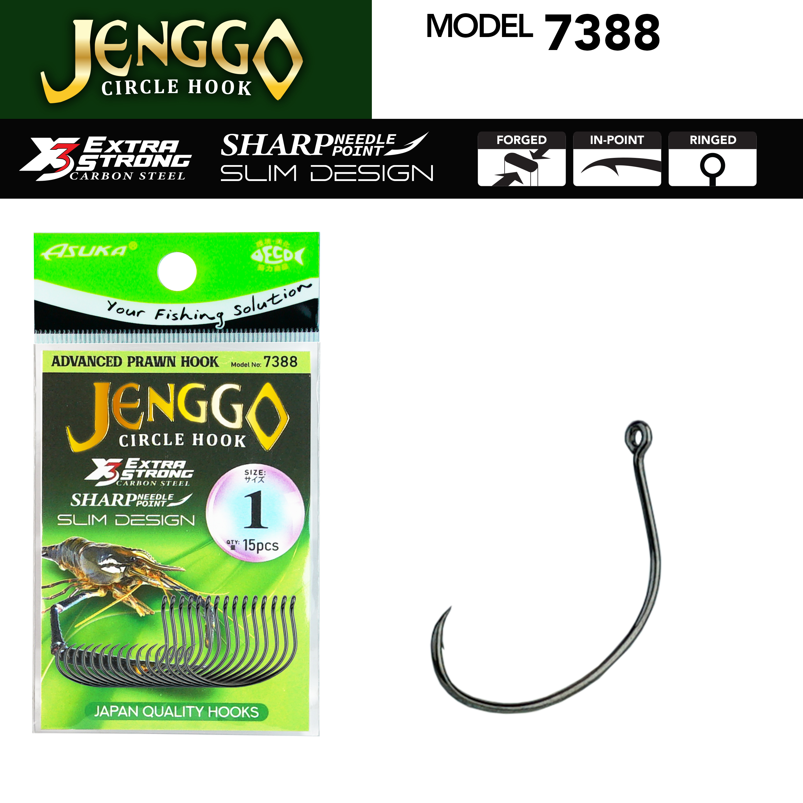 Asuka Fishing  | Asuka Jenggo Circle Hook 7388